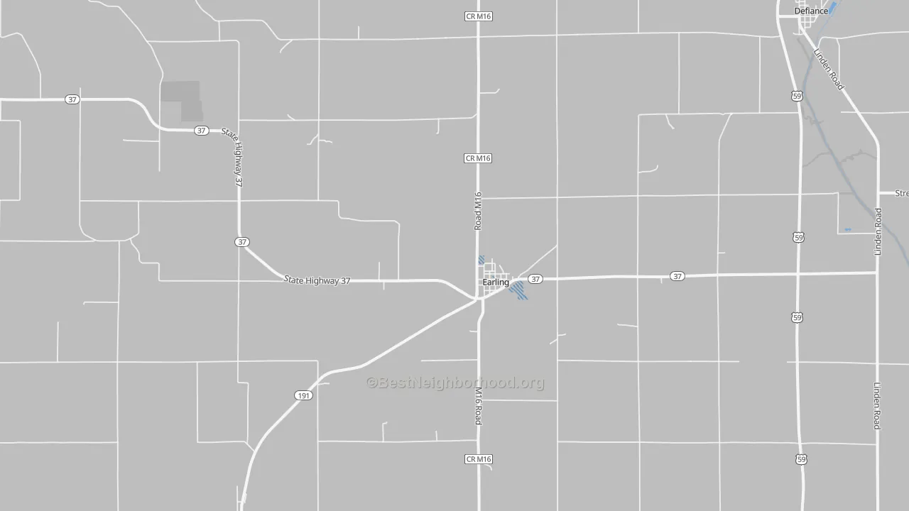 Transit Grade map of Earling, IA