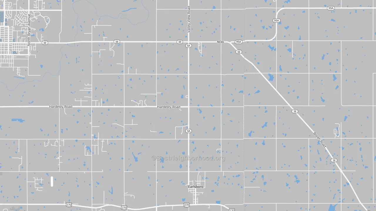 Transit Grade map of Earlsboro, OK
