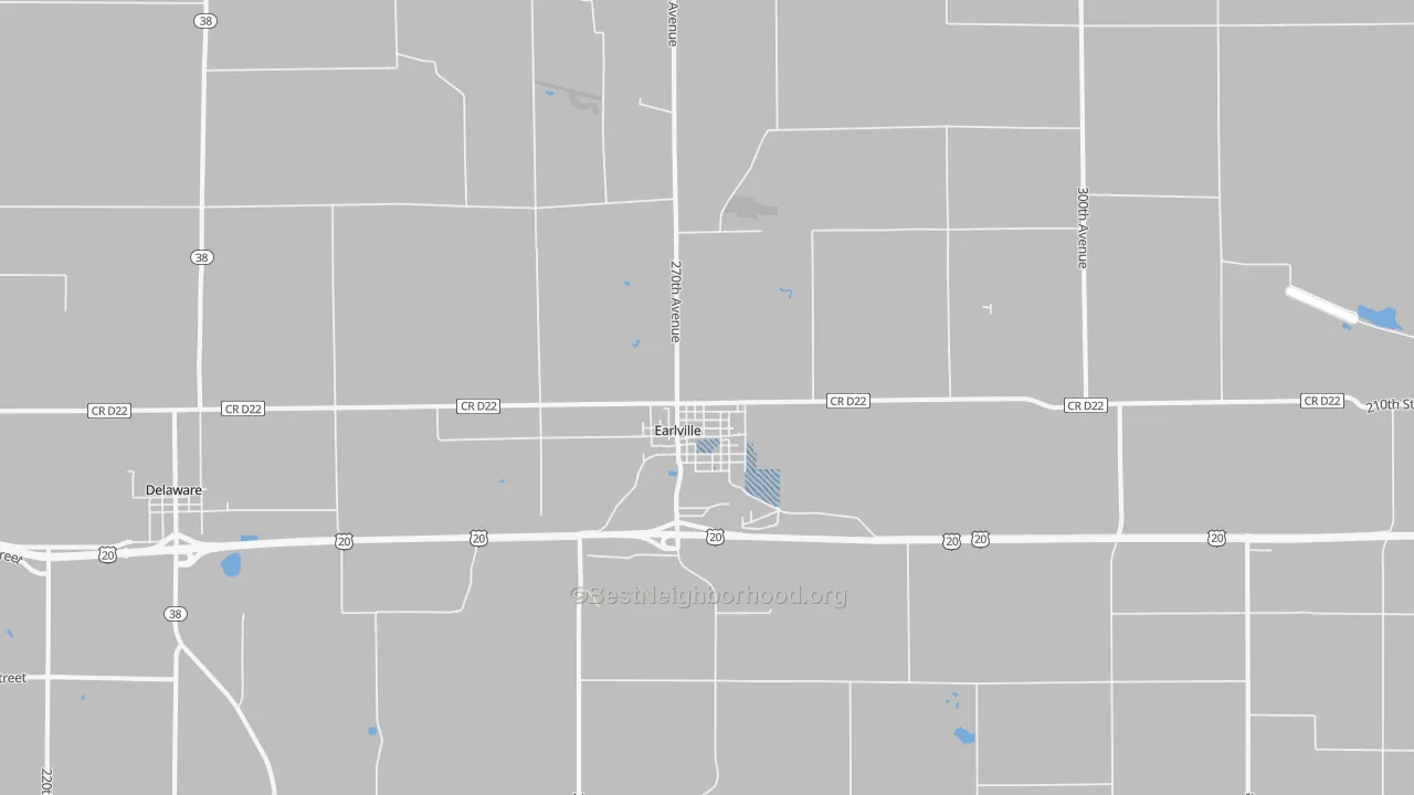 Transit Grade map of Earlville, IA