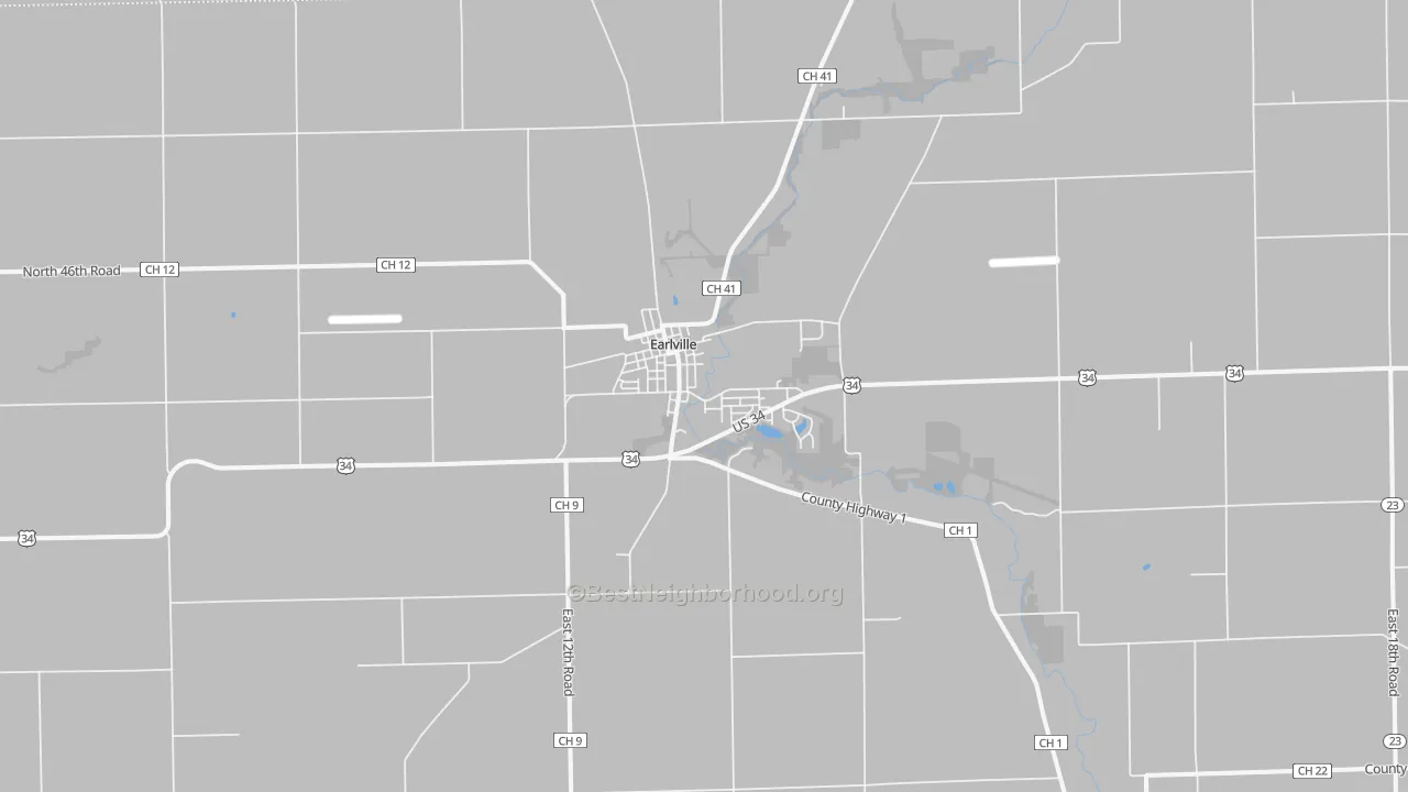Transit Grade map of Earlville, IL