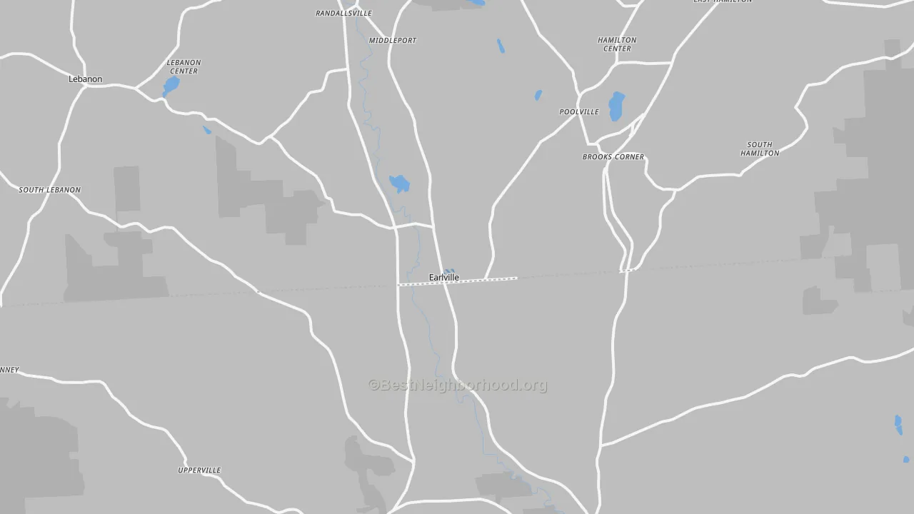 Transit Grade map of Earlville, NY