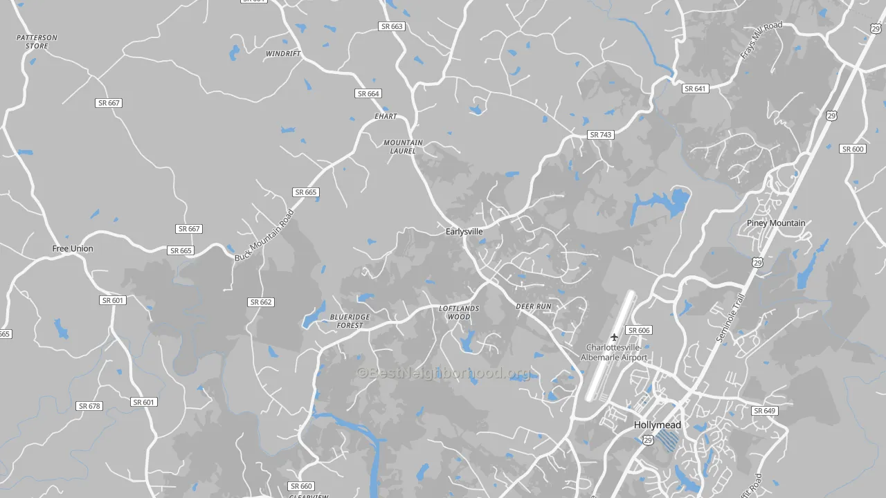 Transit Grade map of Earlysville, VA