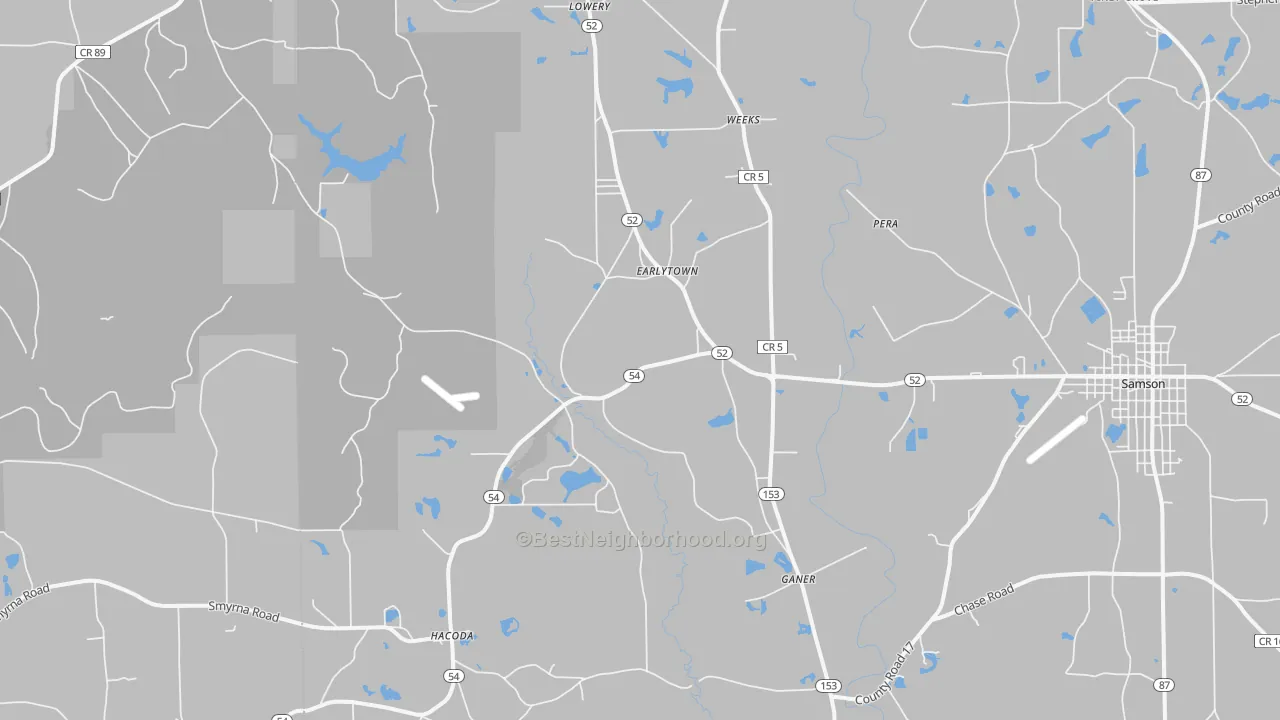 Transit Grade map of Earlytown, AL