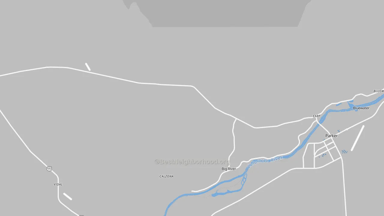 Transit Grade map of Earp, CA