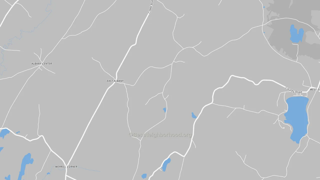 Transit Grade map of East Albany, VT