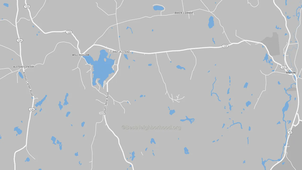 Transit Grade map of East Alstead, NH