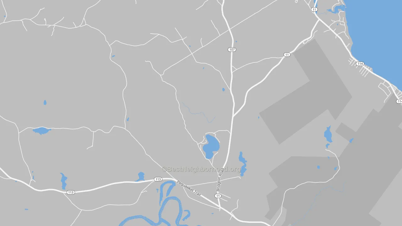 Transit Grade map of East Baldwin, ME