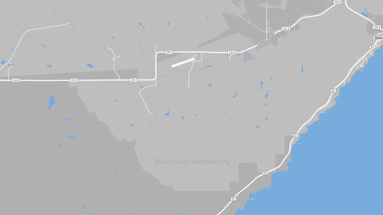 Transit Grade map of East Beaver Bay, MN