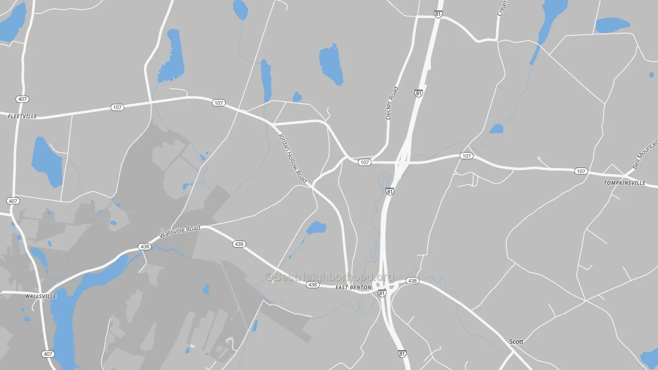 Transit Grade map of East Benton, PA