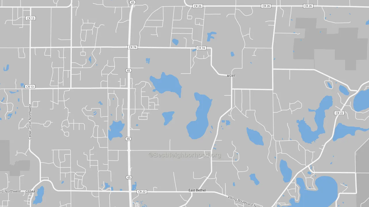 Transit Grade map of East Bethel, MN