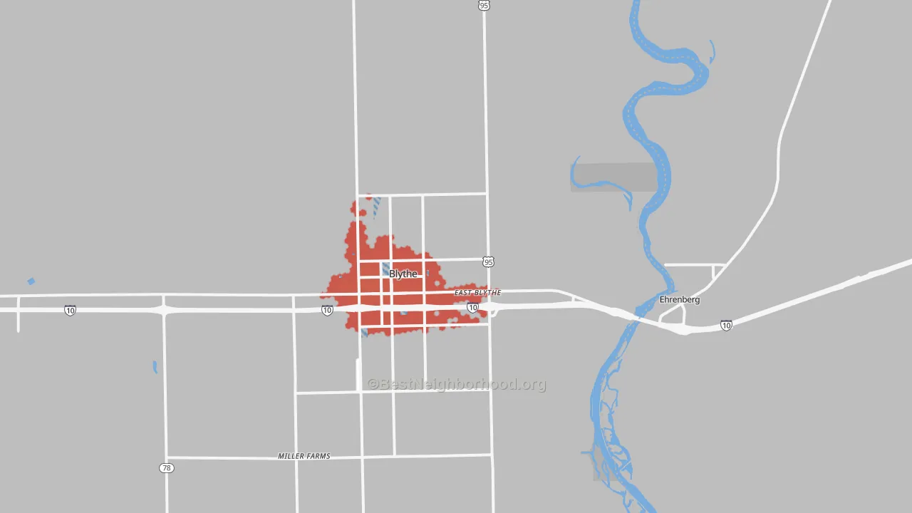 Transit Grade map of East Blythe, CA