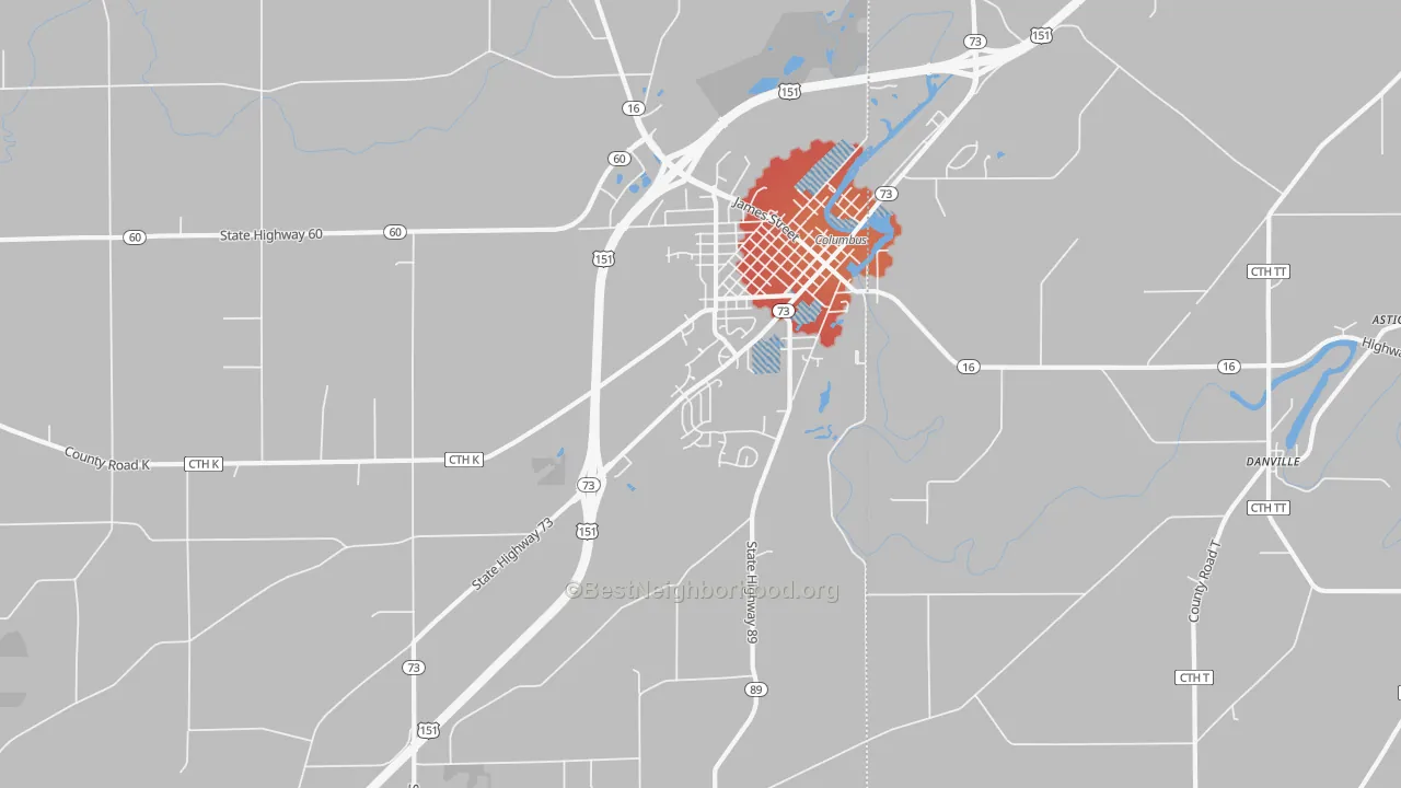 Transit Grade map of East Bristol, WI