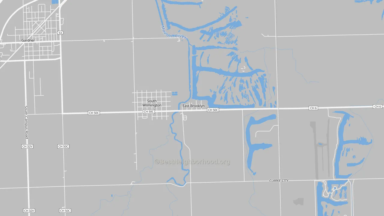 Transit Grade map of East Brooklyn, IL