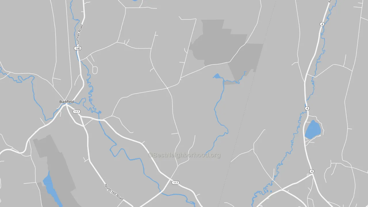 Transit Grade map of East Buckfield, ME