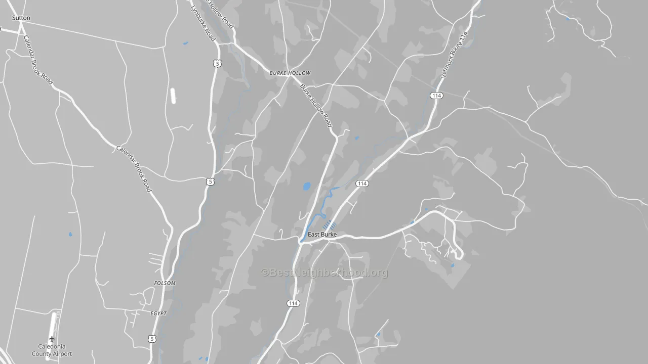 Transit Grade map of East Burke, VT