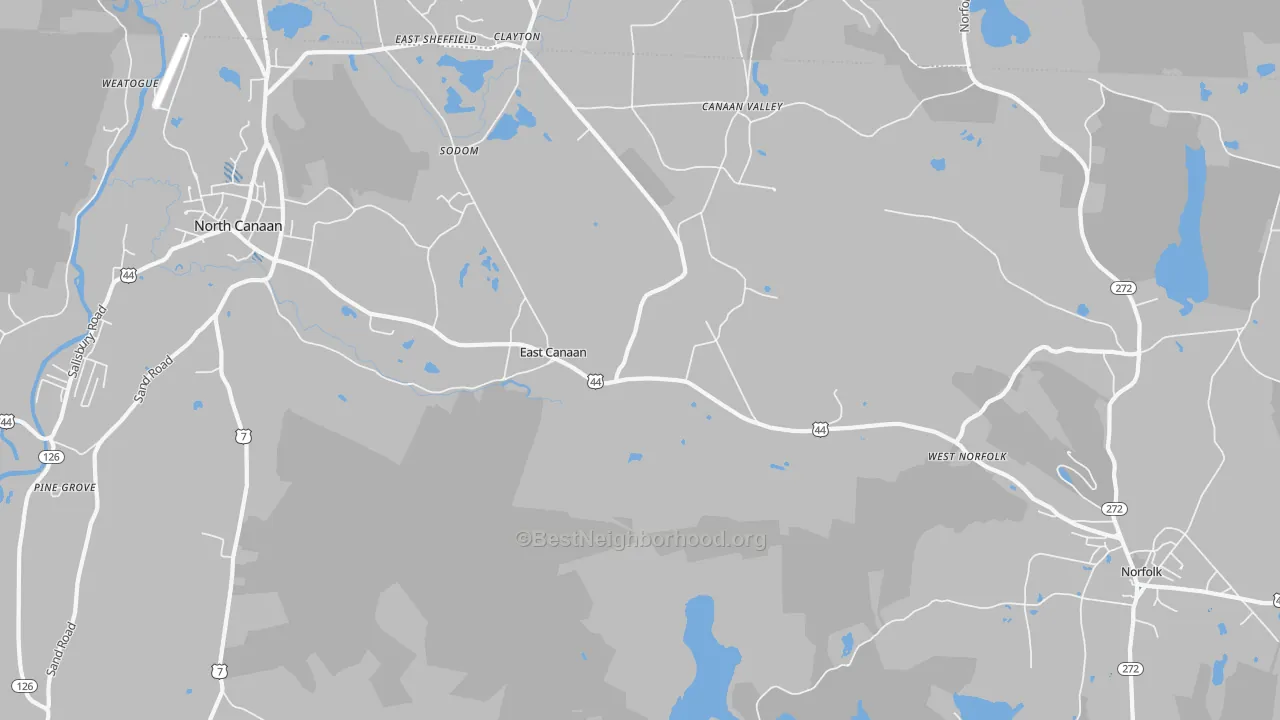 Transit Grade map of East Canaan, CT