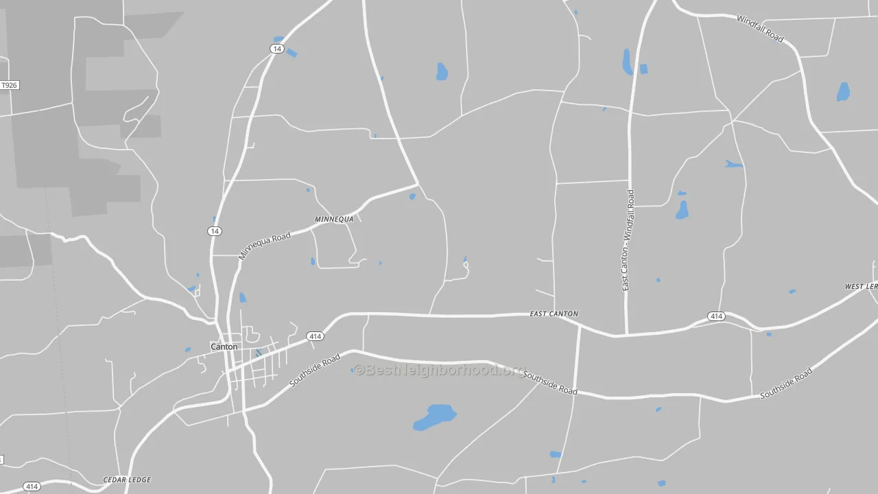 Transit Grade map of East Canton, PA