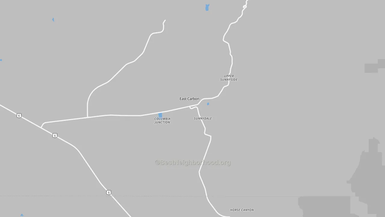 Transit Grade map of East Carbon, UT