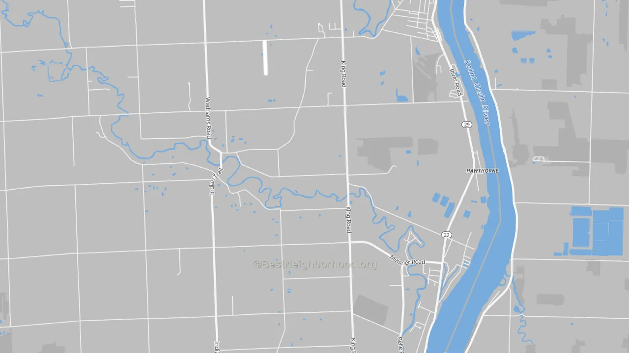 Transit Grade map of East China, MI