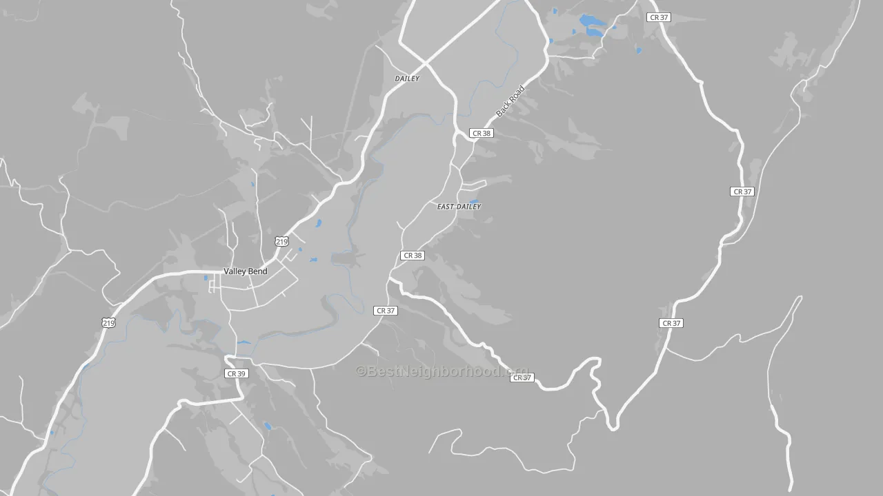 Transit Grade map of East Dailey, WV