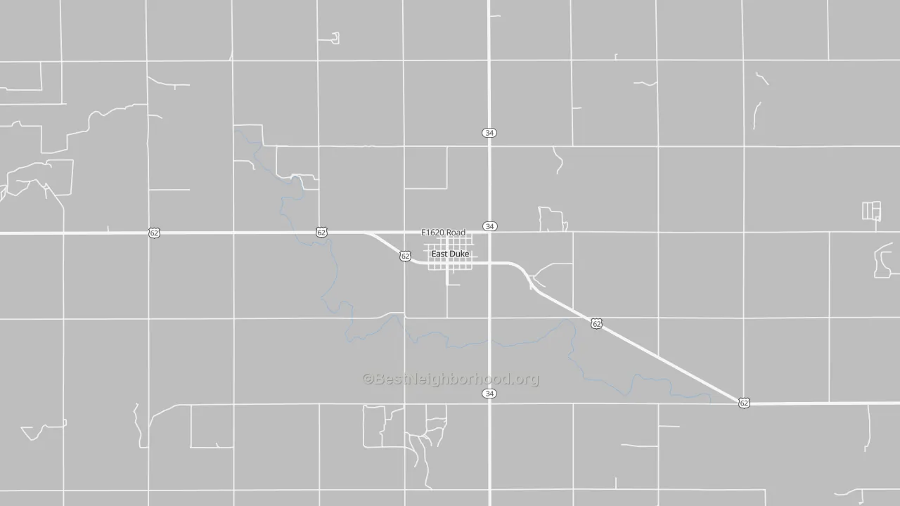 Transit Grade map of East Duke, OK