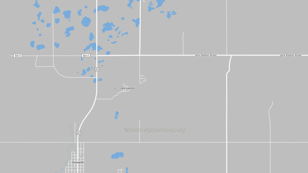 Transit Grade map of East Dunseith, ND