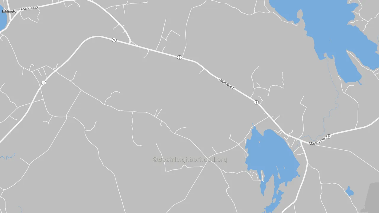 Transit Grade map of East Eddington, ME