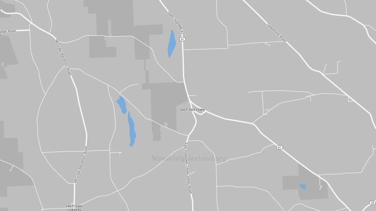 Transit Grade map of East Freetown, NY