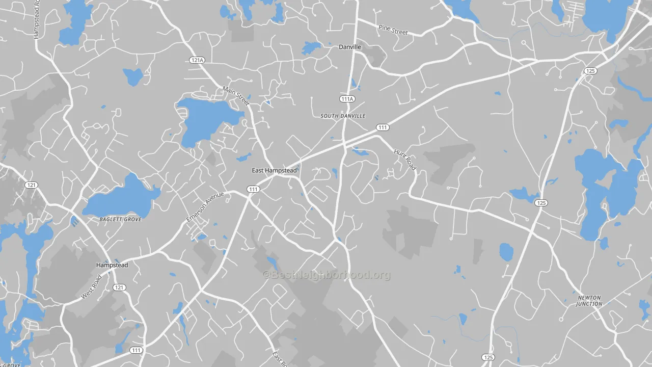 Transit Grade map of East Hampstead, NH