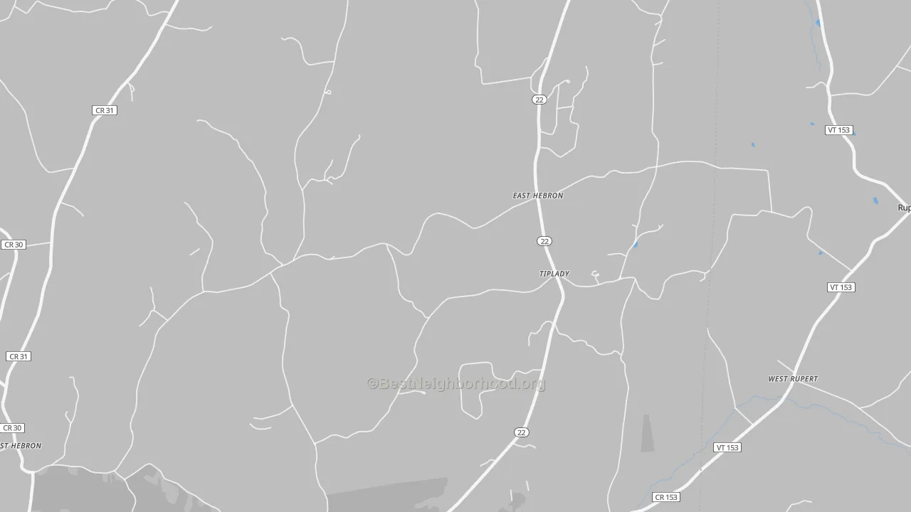 Transit Grade map of East Hebron, NY