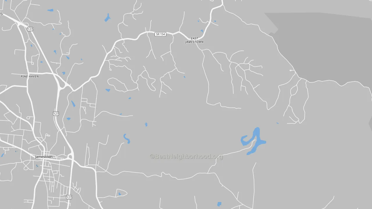 Transit Grade map of East Jamestown, TN