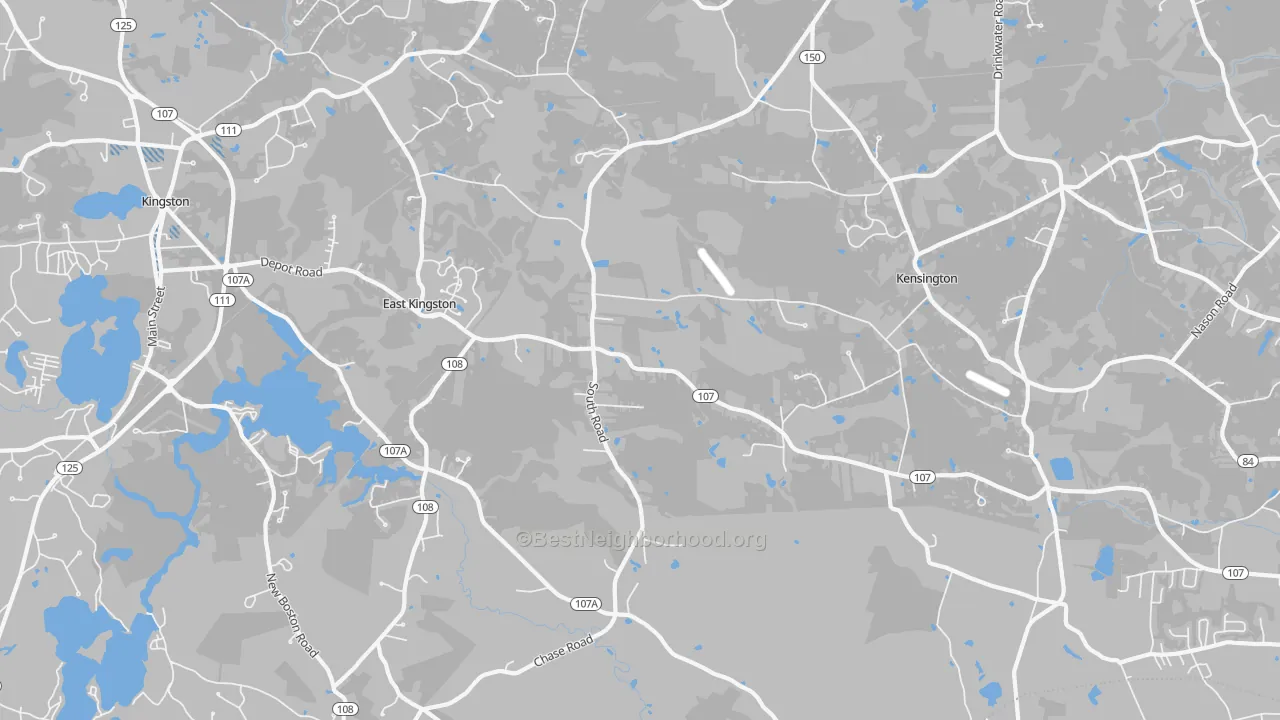 Transit Grade map of East Kingston, NH