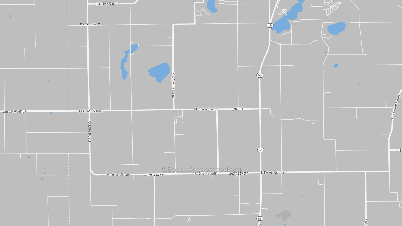 Transit Grade map of East Leroy, MI