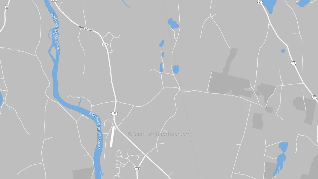 Transit Grade map of East Livermore, ME