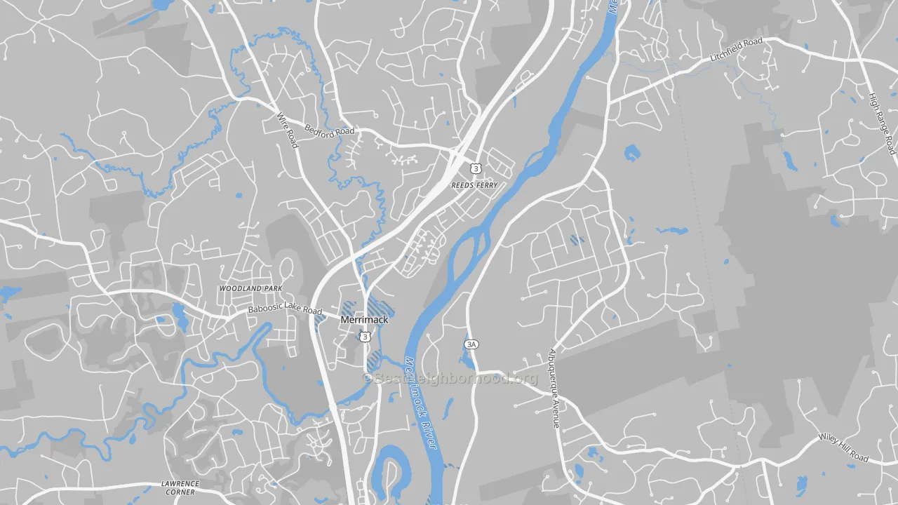Transit Grade map of East Merrimack, NH