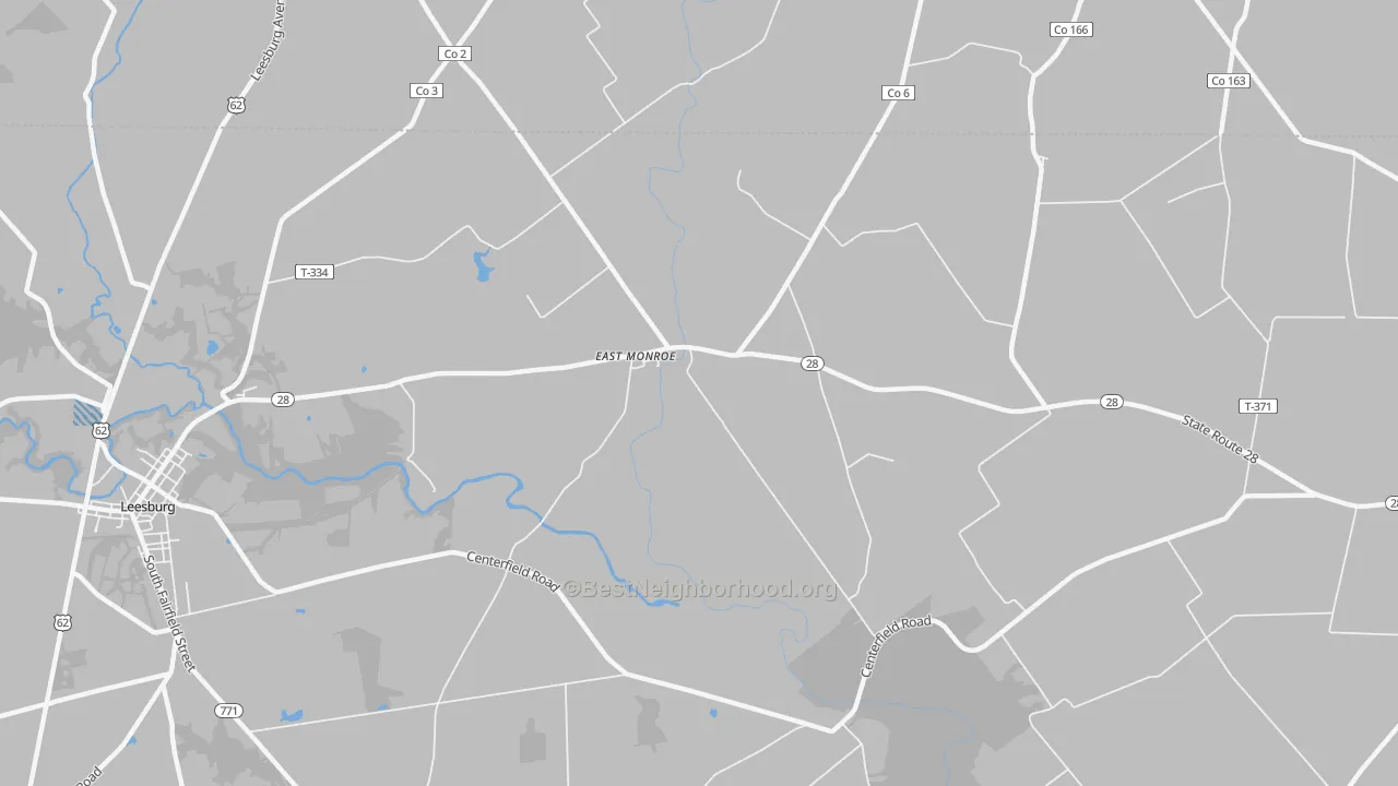 Transit Grade map of East Monroe, OH