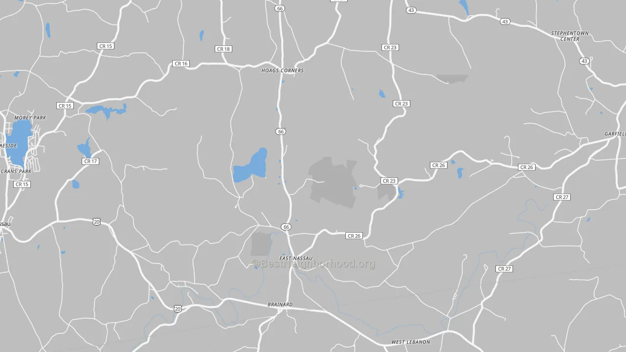 Transit Grade map of East Nassau, NY