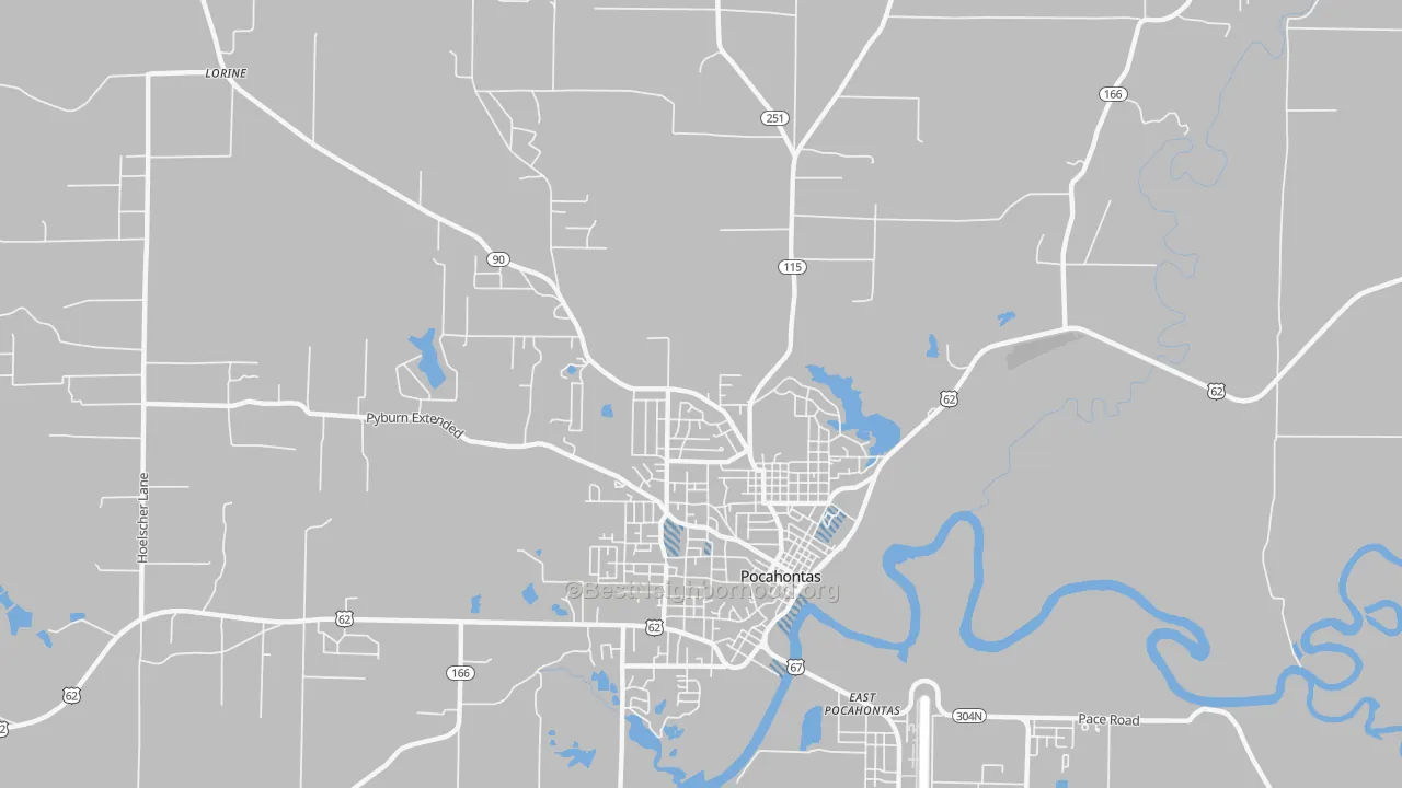 Transit Grade map of East Pocahontas, AR