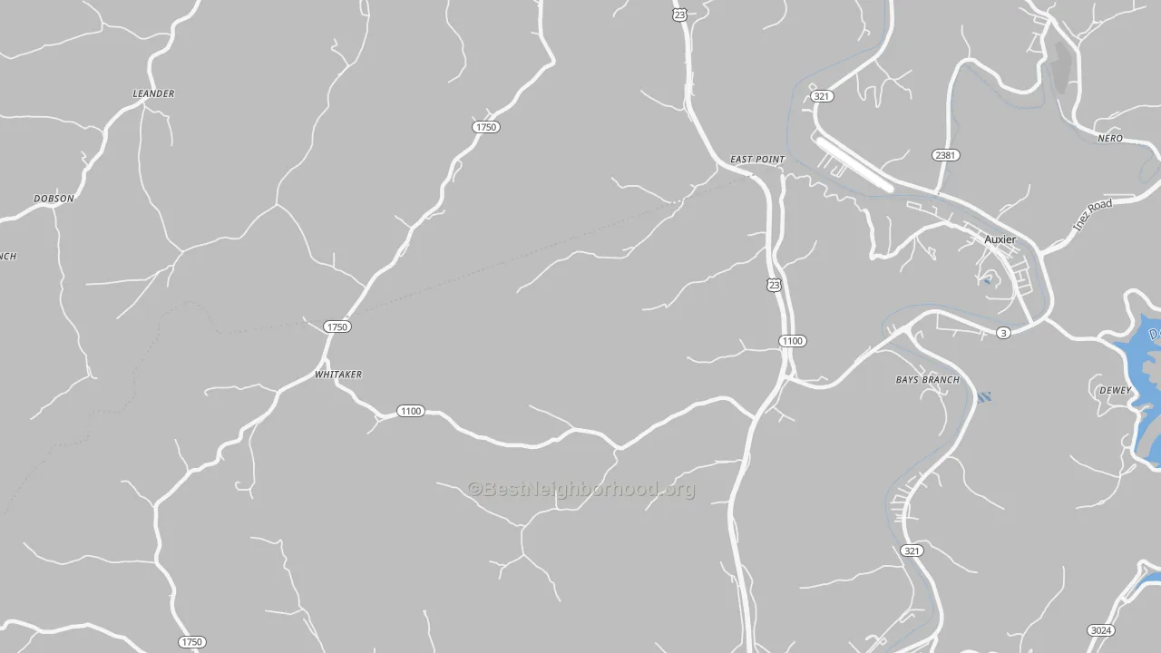 Transit Grade map of East Point, KY