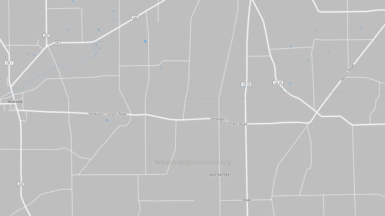 Transit Grade map of East Potter, NY