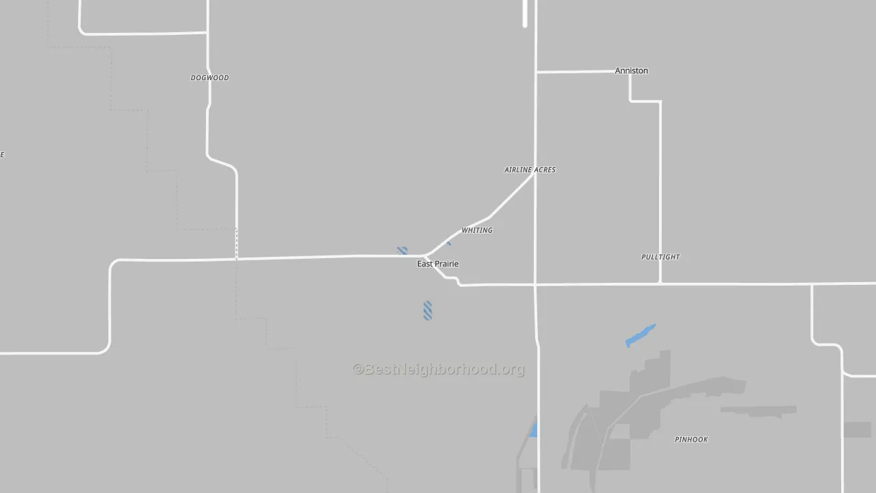 Transit Grade map of East Prairie, MO