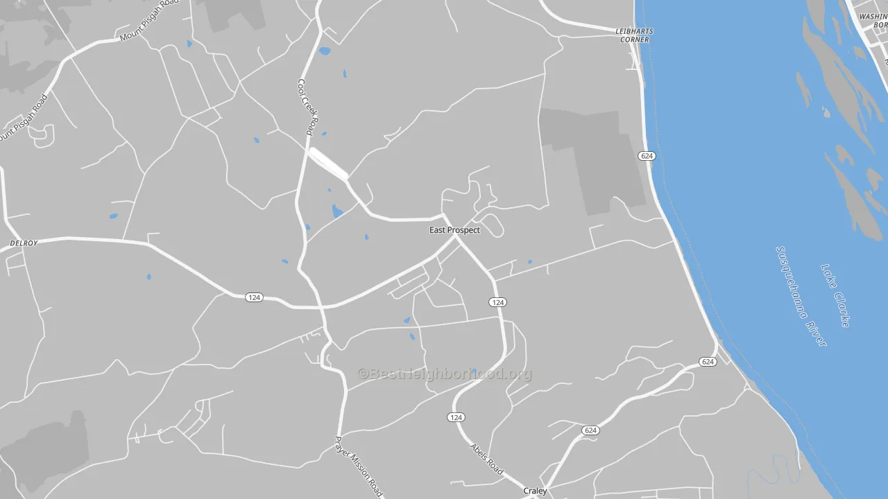 Transit Grade map of East Prospect, PA