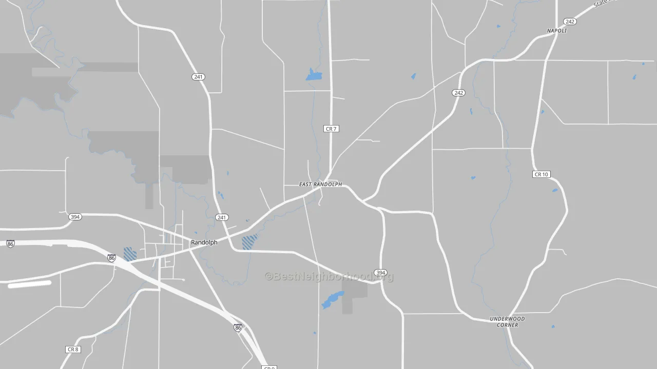 Transit Grade map of East Randolph, NY