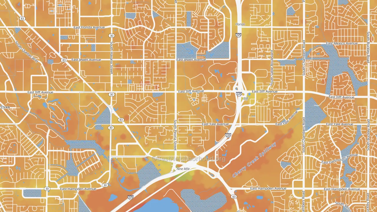 Transit Grade map of East Ridge-Ptarmigan Park, Aurora, CO