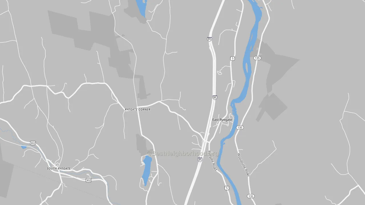 Transit Grade map of East Ryegate, VT
