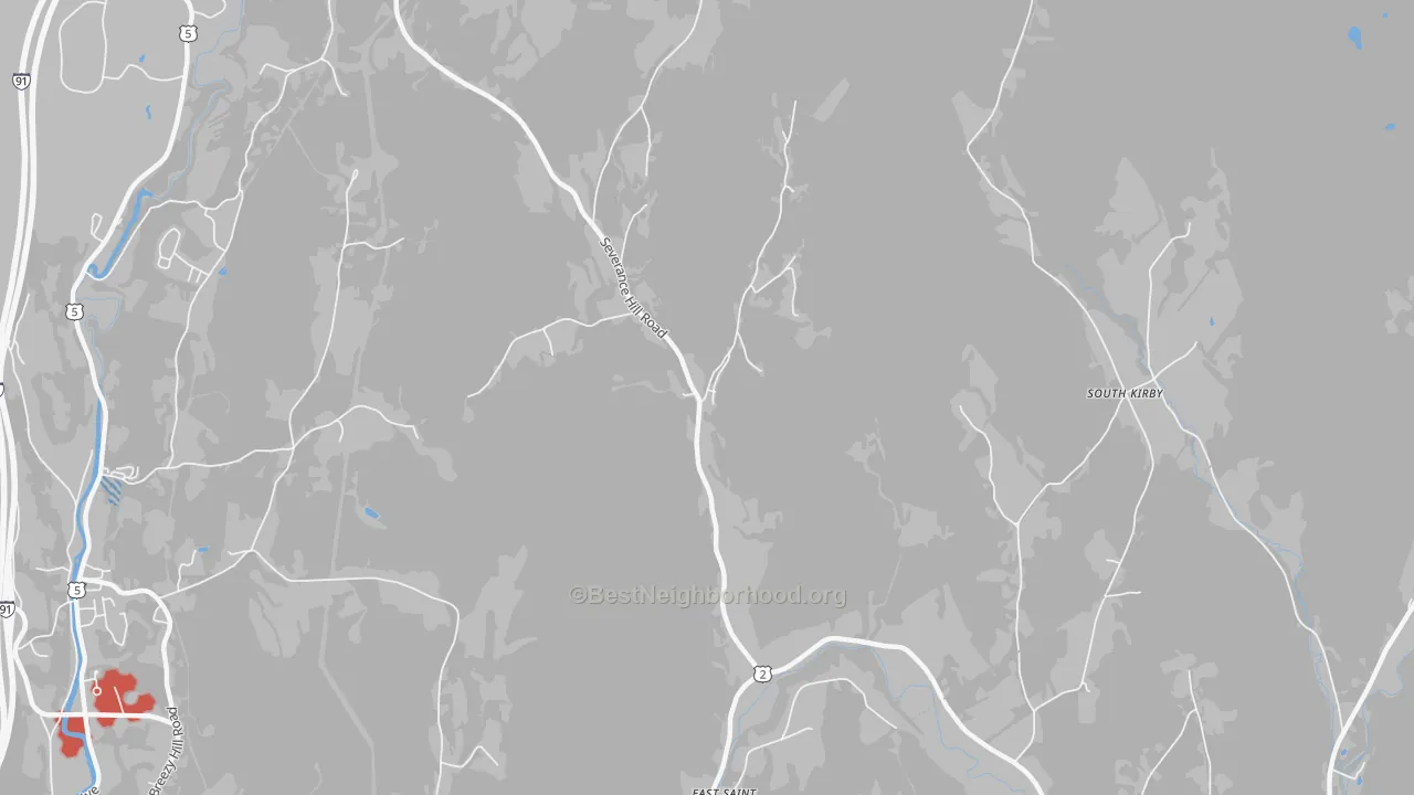Transit Grade map of East St. Johnsbury, VT