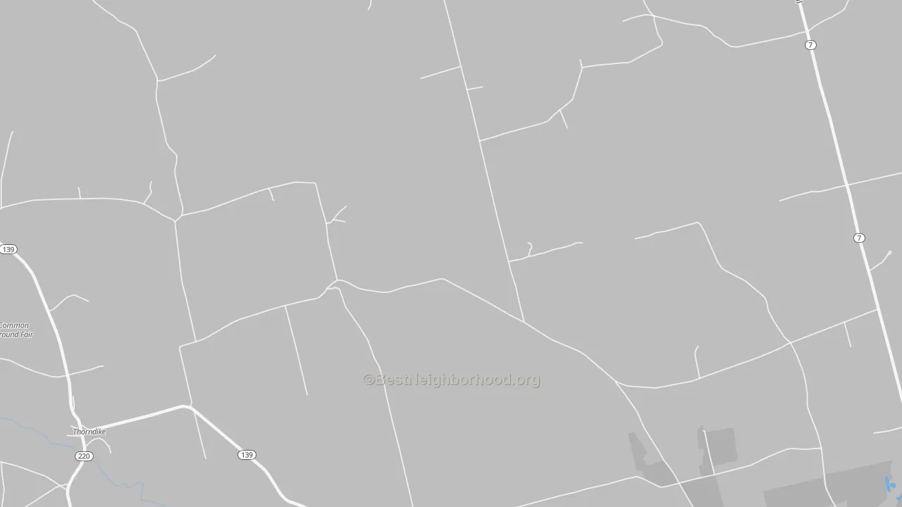 Transit Grade map of East Thorndike, ME