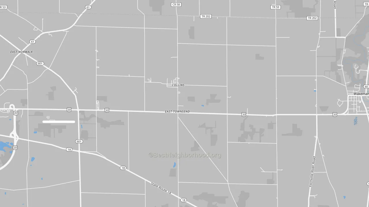 Transit Grade map of East Townsend, OH
