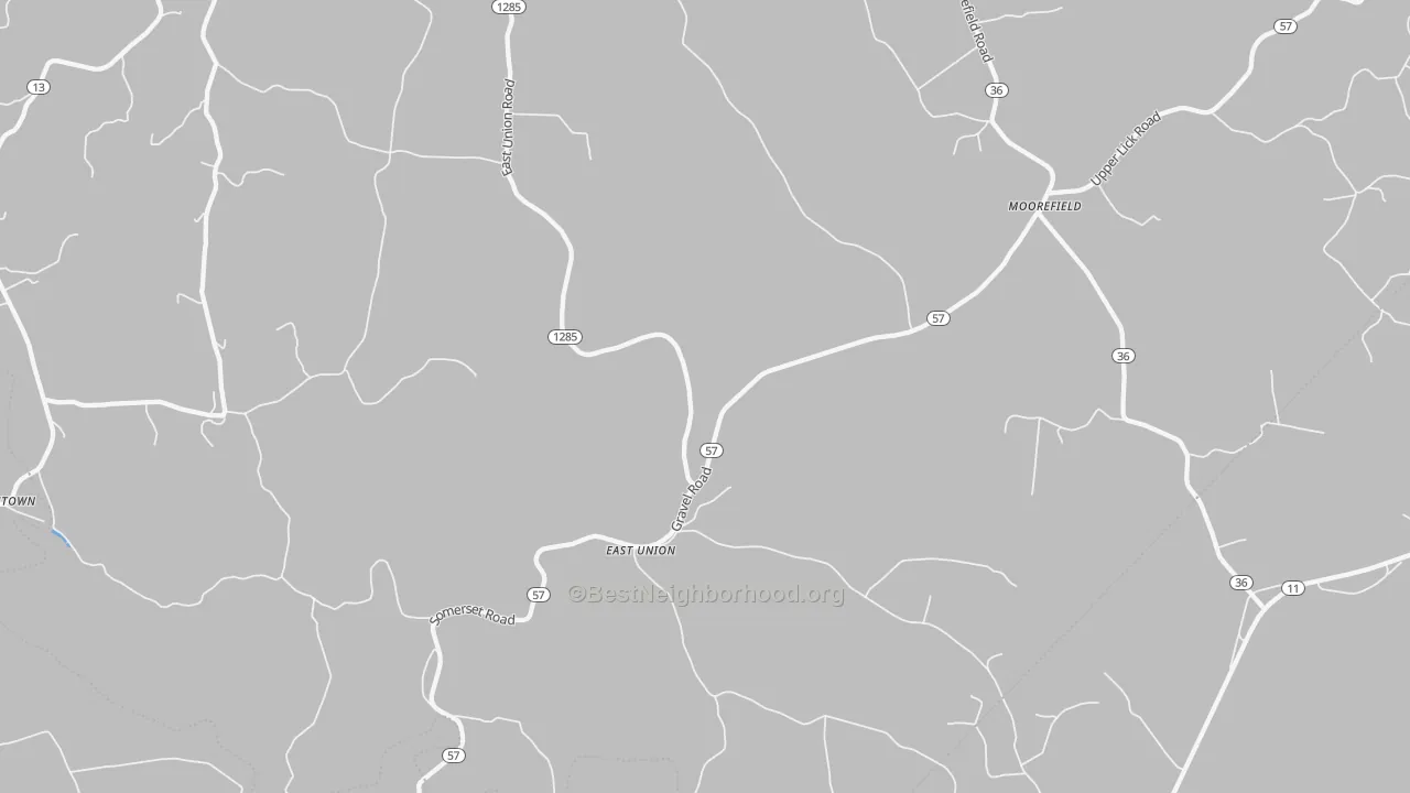 Transit Grade map of East Union, KY