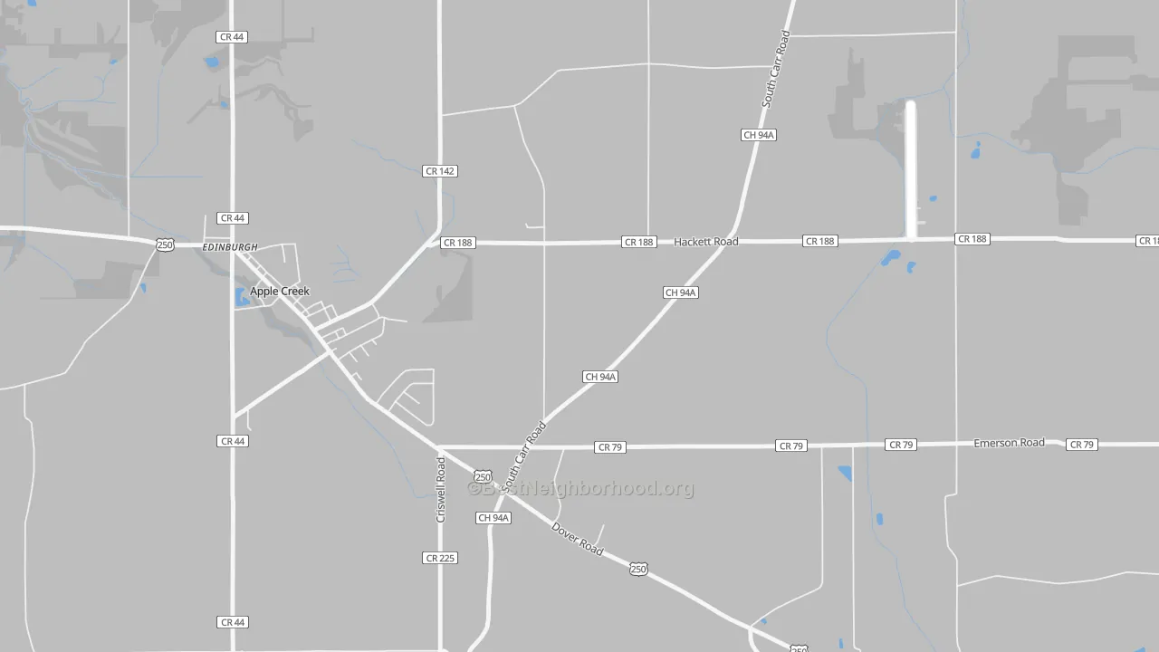 Transit Grade map of East Union, OH